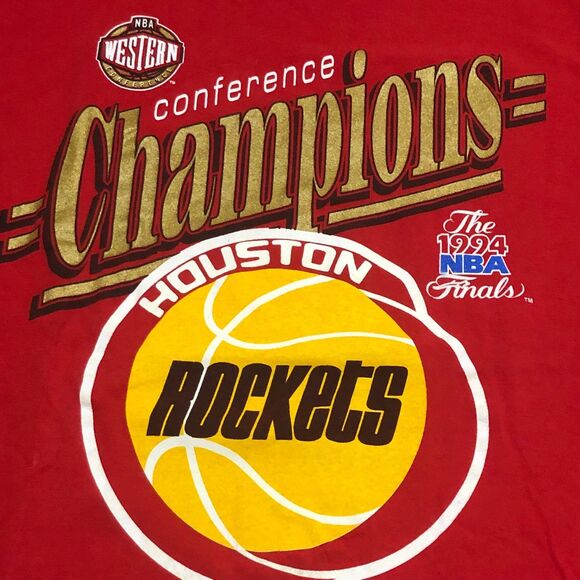Vintage 1994 Houston Rockets Champions, NBA Western Conference Finals, SZ M - Picture 3 of 10